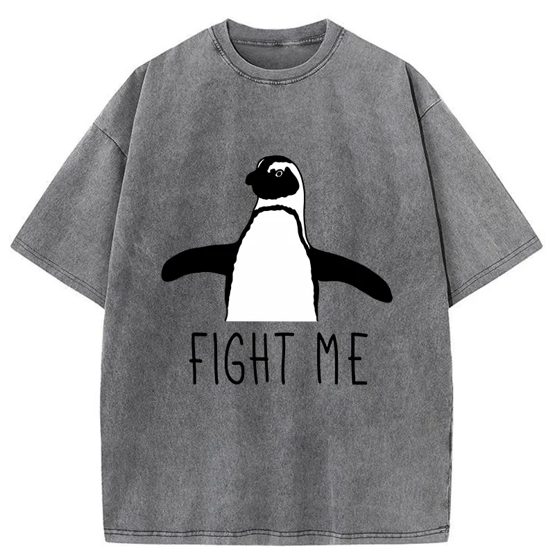 Tokyo-Tiger Fighting Penguins Washed T-Shirt