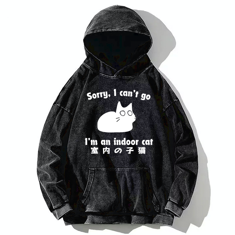 Tokyo-Tiger Indoor Kitten Washed Hoodie