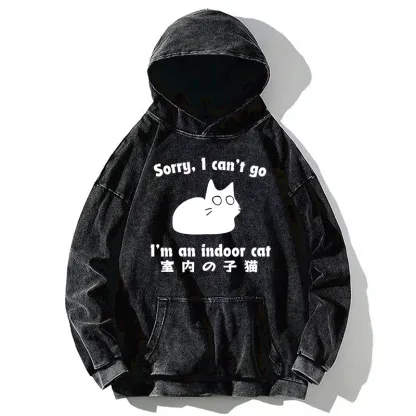 Tokyo-Tiger Indoor Kitten Washed Hoodie