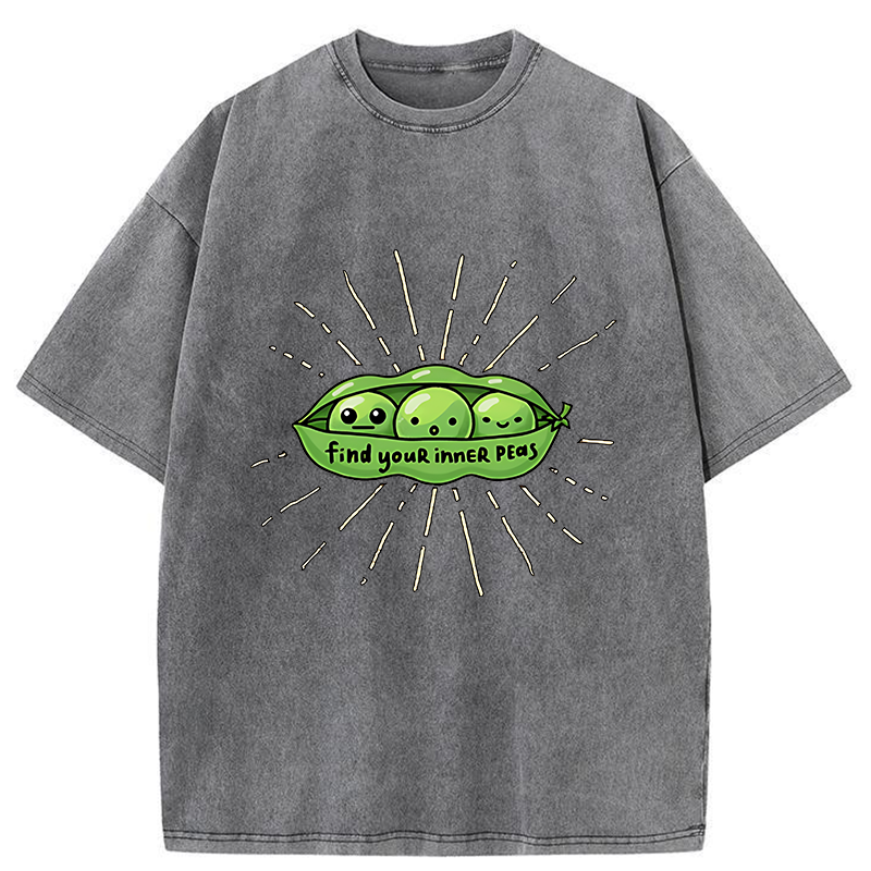Tokyo-Tiger Find Your Inner Peas Washed T-Shirt