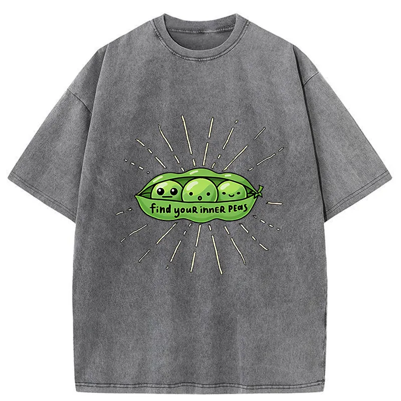 Tokyo-Tiger Find Your Inner Peas Washed T-Shirt