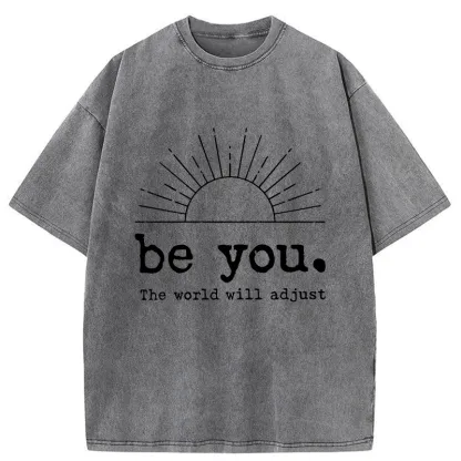 Tokyo-Tiger Be You The World Will Adjust Washed T-Shirt