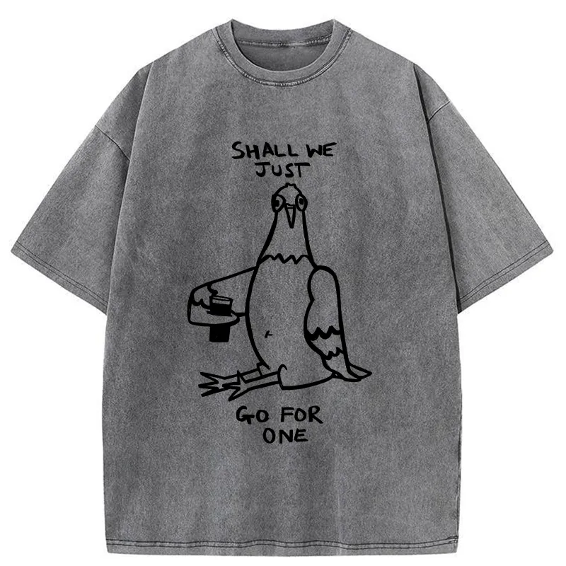 Tokyo-Tiger Go Have A Drink With The Pigeons Washed T-Shirt