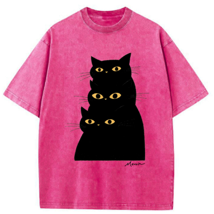 Tokyo-Tiger Three Of A Kind Washed T-Shirt