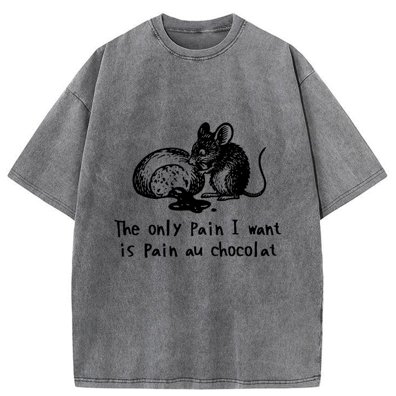 Tokyo-Tiger Chocolat Chocolate Bread Washed T-Shirt