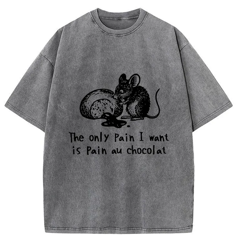 Tokyo-Tiger Chocolat Chocolate Bread Washed T-Shirt