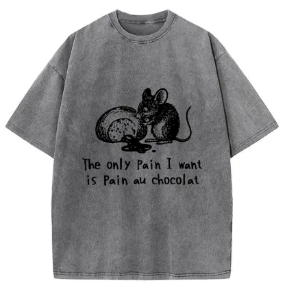 Tokyo-Tiger Chocolat Chocolate Bread Washed T-Shirt