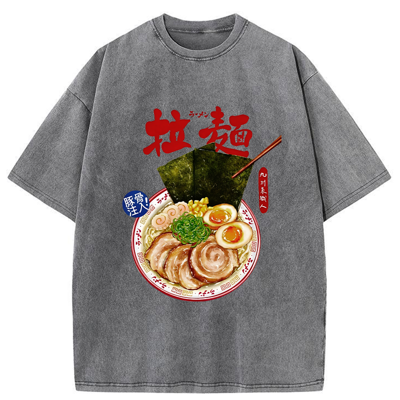 Tokyo-Tiger Ramen Japan Washed T-Shirt