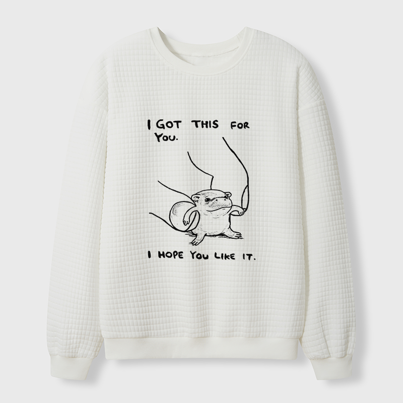 Tokyo-Tiger I Got This For You Waffle Sweatshirt