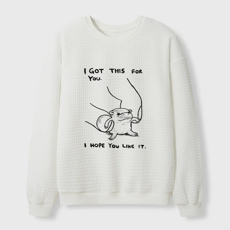 Tokyo-Tiger I Got This For You Waffle Sweatshirt