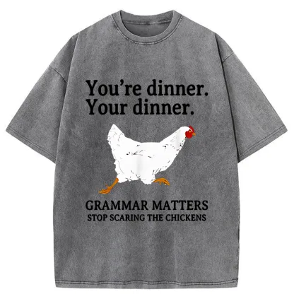 Tokyo-Tiger Don't Scare The Chickens Washed T-Shirt