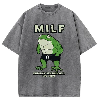 Tokyo-Tiger MILF Frog Washed T-Shirt