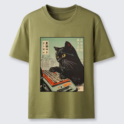 Tokyo-Tiger Cat Typing Classic T-Shirt