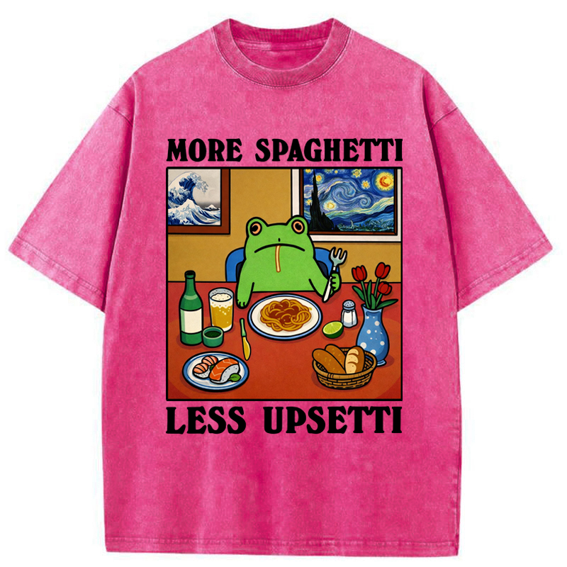 Tokyo-Tiger More Spaghetti Less Upsetti Frog Washed T-Shirt