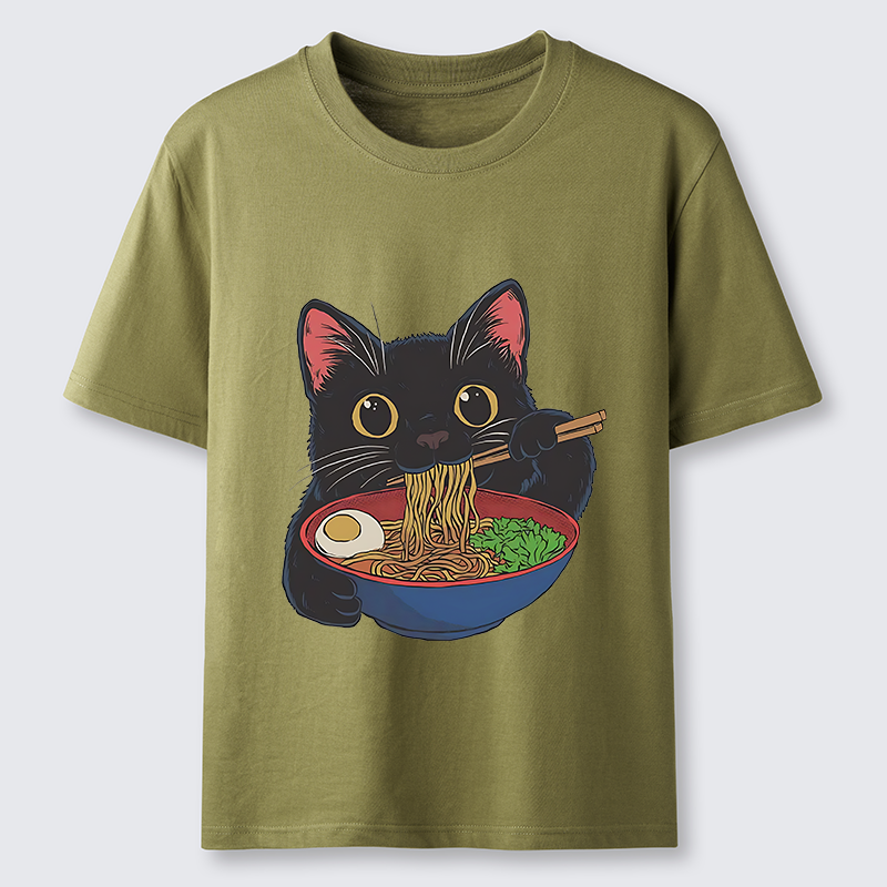 Tokyo-Tiger Black Cat Ate Japan Ramen Classic T-Shirt