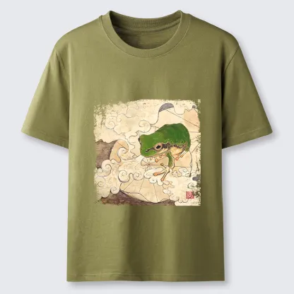 Tokyo-Tiger Vintage Frog Painting Classic T-Shirt