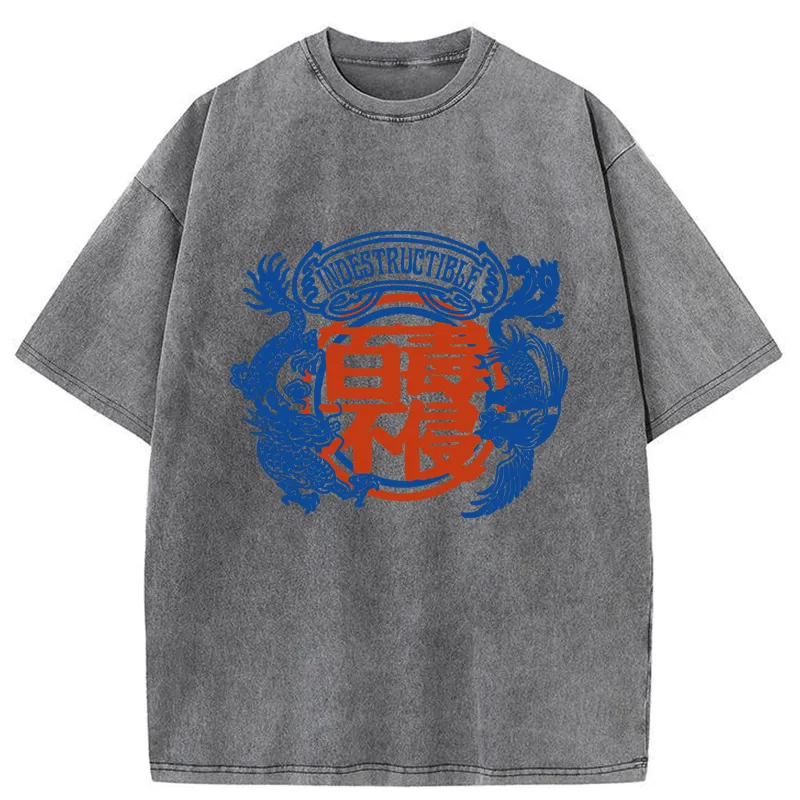 Tokyo-Tiger Indestructible Kanji Washed T-Shirt