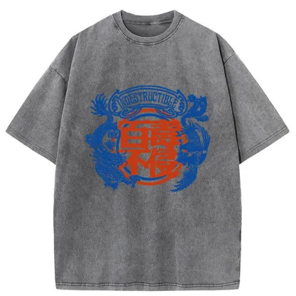 Tokyo-Tiger Indestructible Kanji Washed T-Shirt