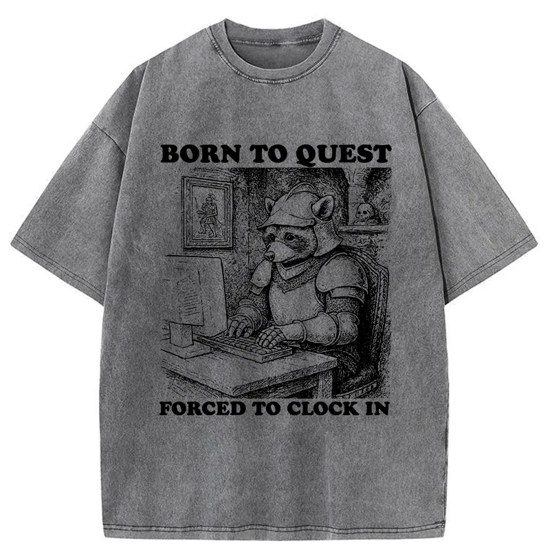 Tokyo-Tiger Loss Of Freedom Due To Work Washed T-Shirt