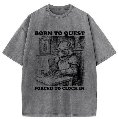 Tokyo-Tiger Loss Of Freedom Due To Work Washed T-Shirt