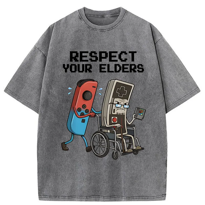 Tokyo-Tiger Respect Your Elders Washed T-Shirt