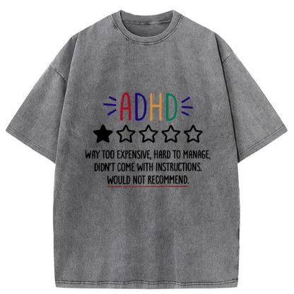 Tokyo-Tiger Evaluate ADHD Washed T-Shirt