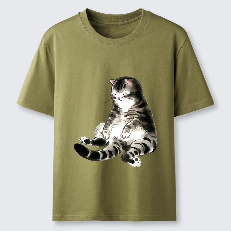 Tokyo-Tiger Ink Painting Cute Cat Classic T-Shirt