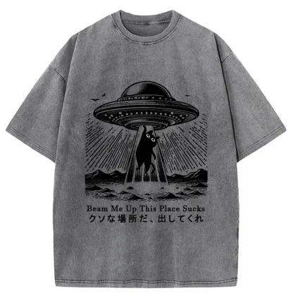 Tokyo-Tiger Please Take Me Away Washed T-Shirt