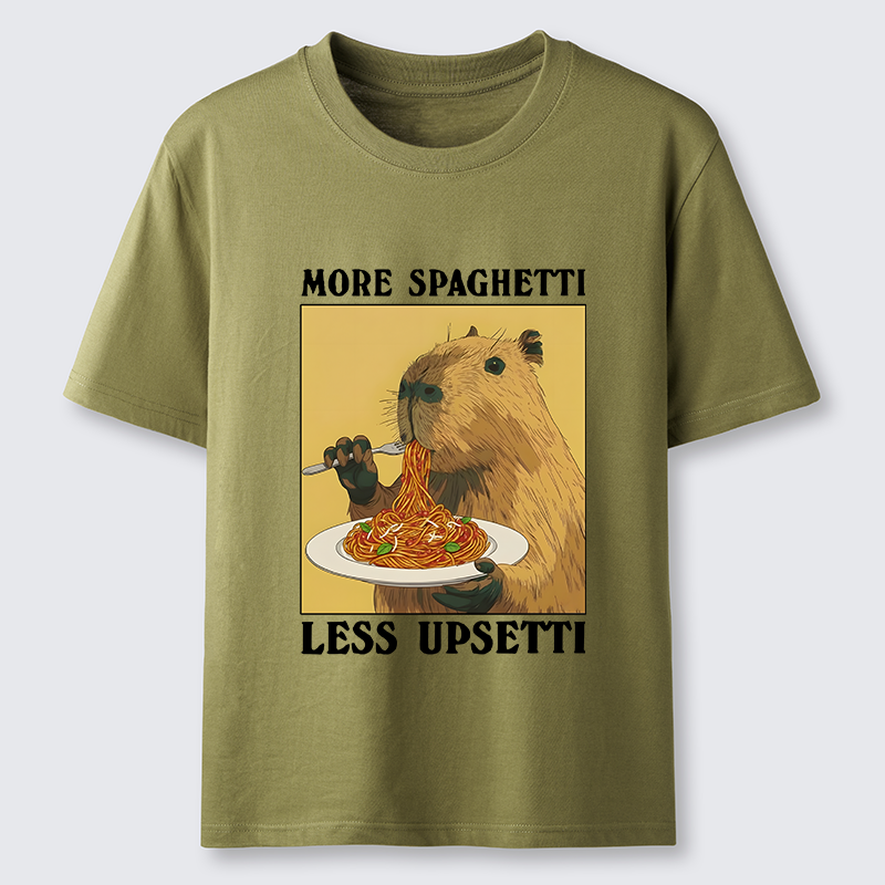 Tokyo-Tiger Capybara Eating Pasta Classic T-Shirt