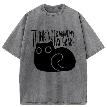 Tokyo-Tiger Thinking Crash Cat Washed T-Shirt