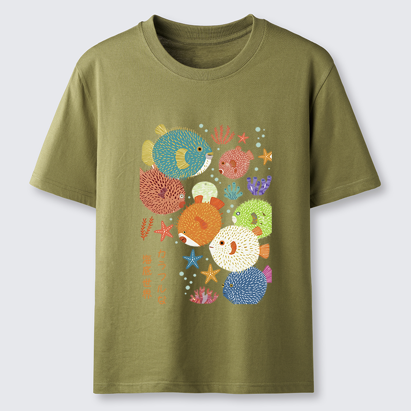 Tokyo-Tiger Japanese Fish Kanji Classic T-Shirt