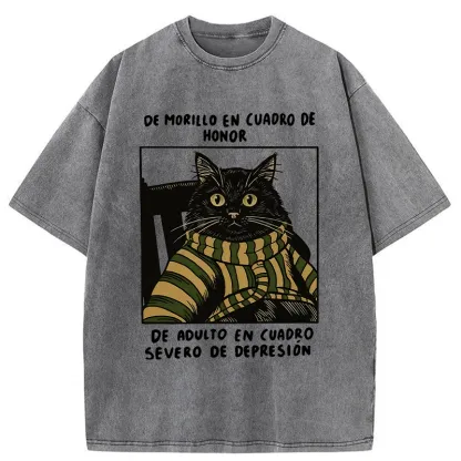 Tokyo-Tiger Life Of Contrast Washed T-Shirt