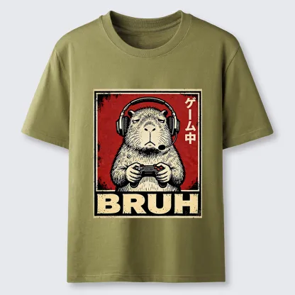 Tokyo-Tiger Funny Capybara Playing Games Classic T-Shirt
