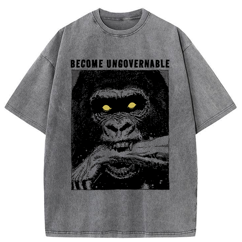 Tokyo-Tiger Uncontrollable Gorilla Washed T-Shirt