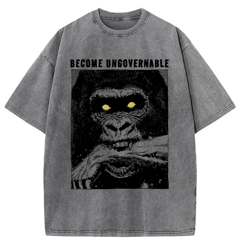 Tokyo-Tiger Uncontrollable Gorilla Washed T-Shirt