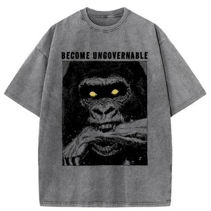 Tokyo-Tiger Uncontrollable Gorilla Washed T-Shirt