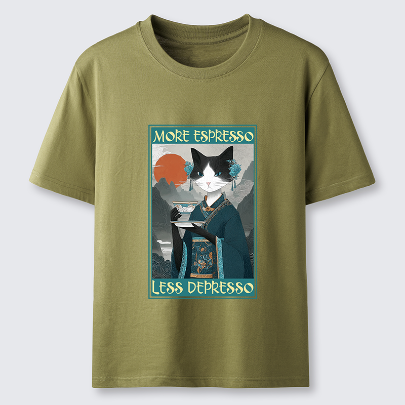 Tokyo-Tiger The Zen Barista Cat Classic T-Shirt