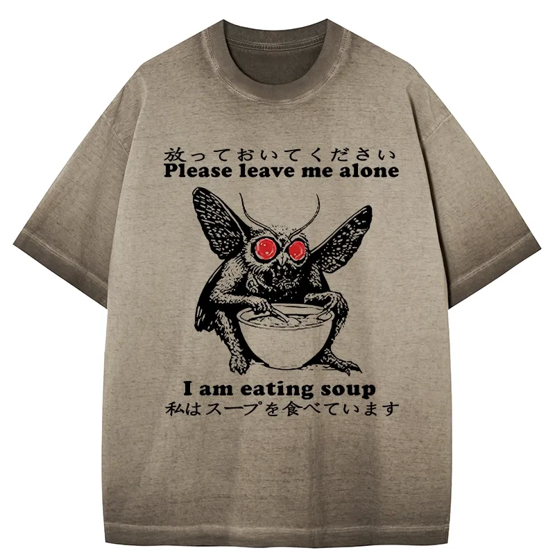 Tokyo-Tiger Don't Bother The Mothman Gradient Washed T-Shirt