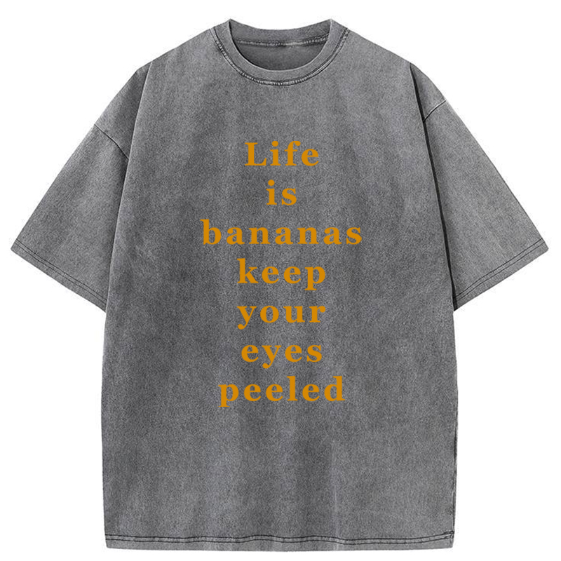 Tokyo-Tiger Life Is Bananas Washed T-Shirt