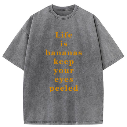 Tokyo-Tiger Life Is Bananas Washed T-Shirt