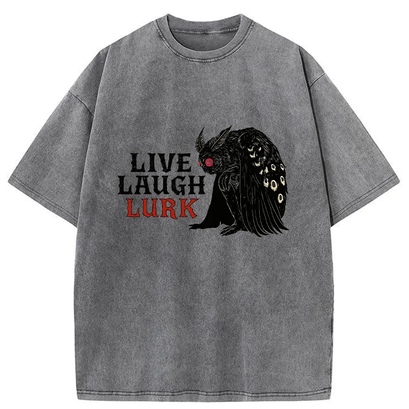 Tokyo-Tiger Mothman In The Shadows Washed T-Shirt