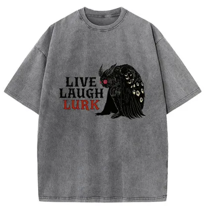 Tokyo-Tiger Mothman In The Shadows Washed T-Shirt