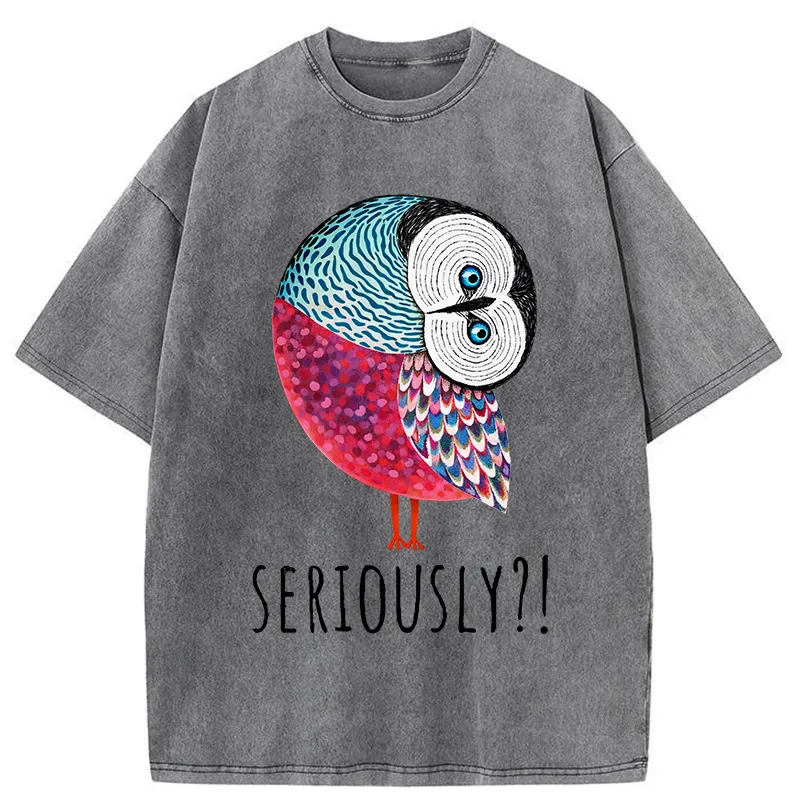 Tokyo-Tiger Bird's Question Washed T-Shirt