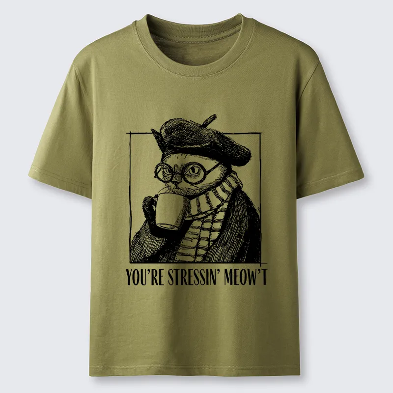 Tokyo-Tiger Cat Café：Sip, Don’t Stress Classic T-Shirt