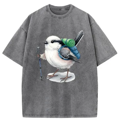 Tokyo-Tiger Traveling Titmouse Washed T-Shirt
