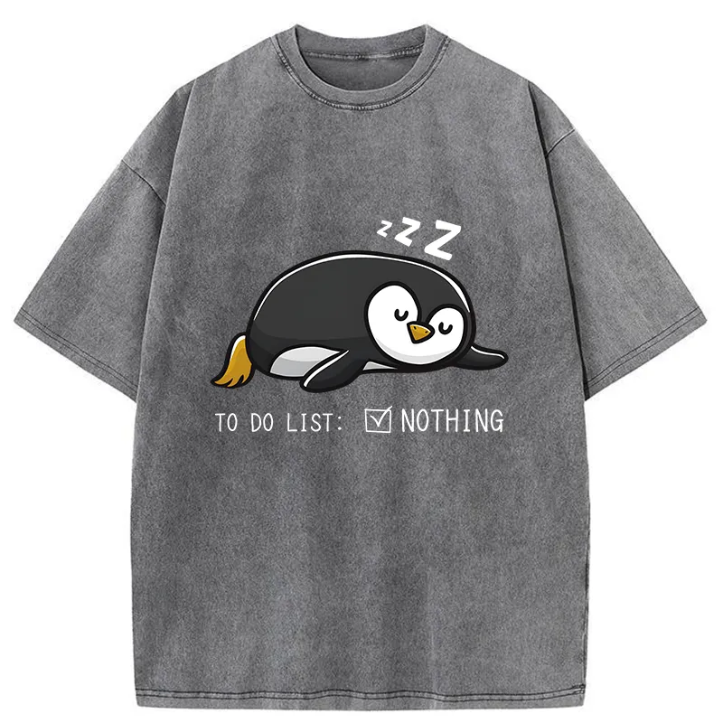 Tokyo-Tiger To-do List Funny Washed T-Shirt