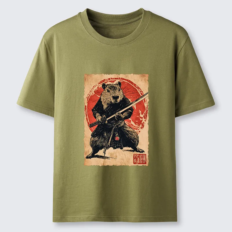 Tokyo-Tiger Samurai Capybara Japan Classic T-Shirt