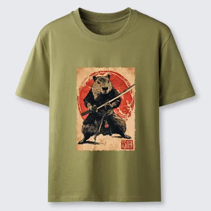 Tokyo-Tiger Samurai Capybara Japan Classic T-Shirt