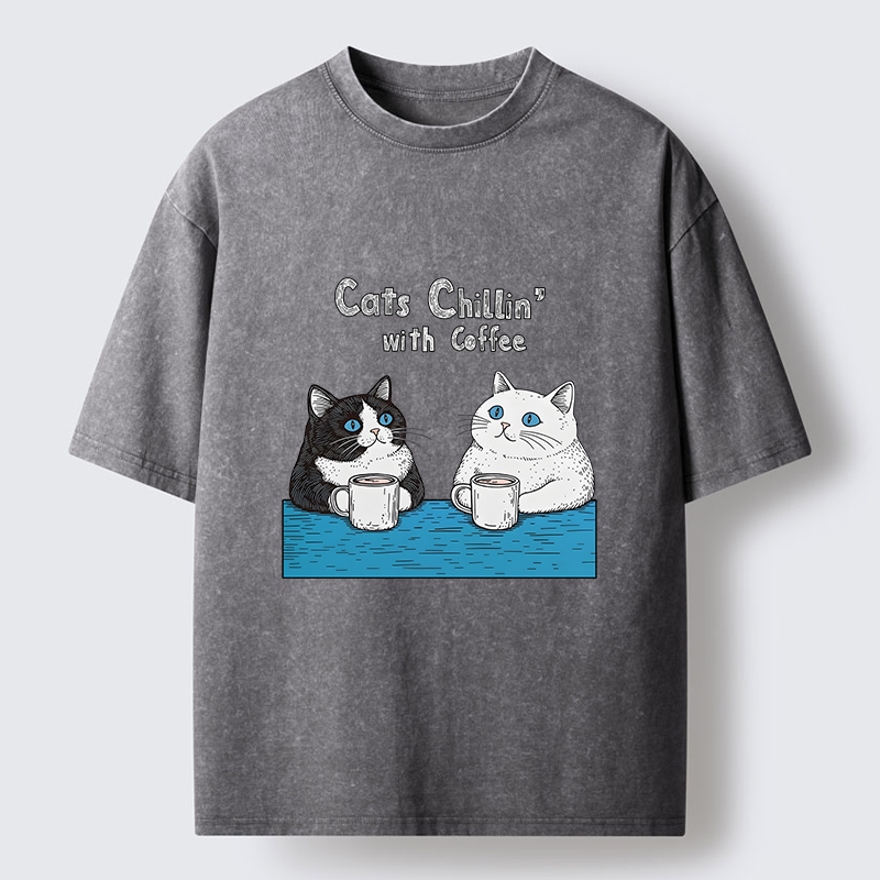 Tokyo-Tiger Leisure Time Washed T-Shirt