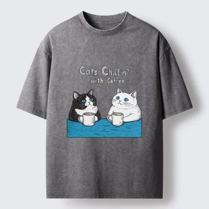 Tokyo-Tiger Leisure Time Washed T-Shirt